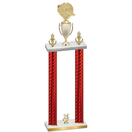 Double Red Carbon Fiber Year Running Trophy