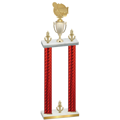Double Red Carbon Fiber Victory Tennis Trophy