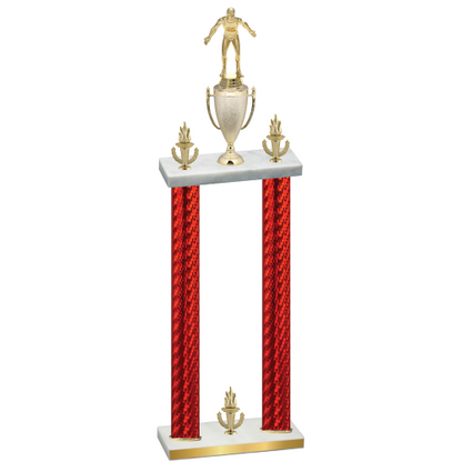 Double Red Carbon Fiber Victory Wrestling Trophy