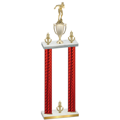 Double Red Carbon Fiber Victory Swimming Trophy