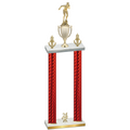 Double Red Carbon Fiber Year Swimming Trophy