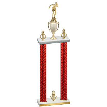 Double Red Carbon Fiber Victory Tennis Trophy