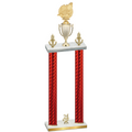 Double Red Carbon Fiber Year Swimming Trophy