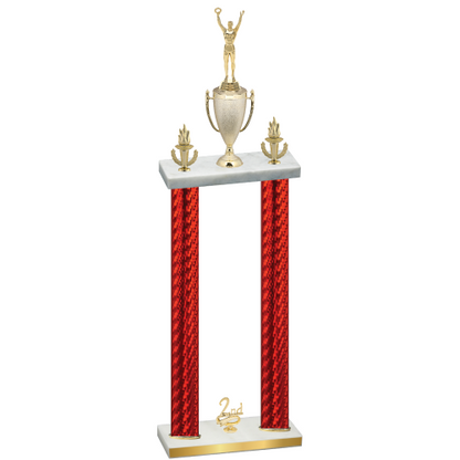 Double Red Carbon Fiber Second Place Victory Trophy