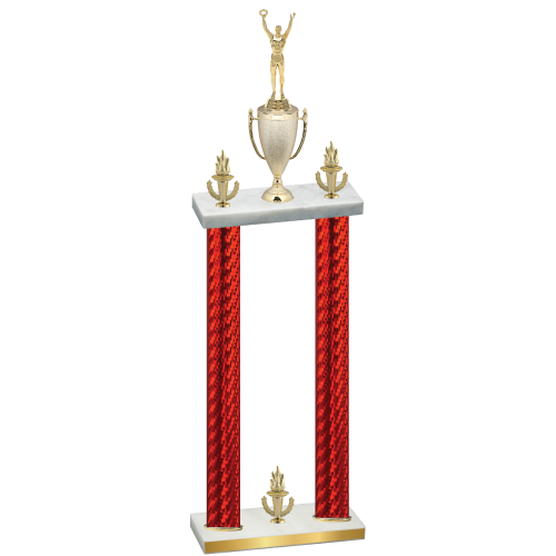 Double Red Carbon Fiber Victory Victory Trophy