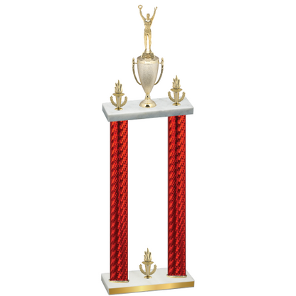 Double Red Carbon Fiber Victory Victory Trophy