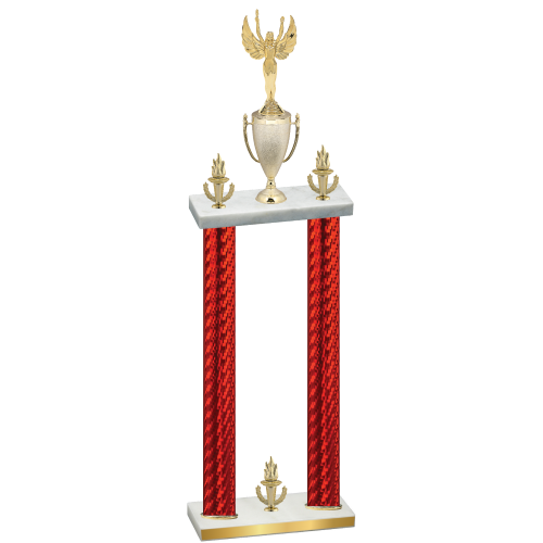 Double Red Carbon Fiber Victory Victory Trophy