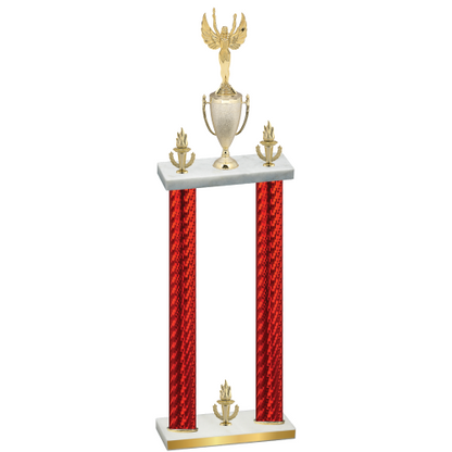 Double Red Carbon Fiber Victory Victory Trophy