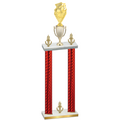 Double Red Carbon Fiber Victory Pickleball Trophy