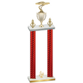 Double Red Carbon Fiber Fourth Place Cars Trophy