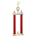 Double Red Carbon Fiber Year Archery Trophy