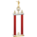 Double Red Carbon Fiber Year Shooter Trophy