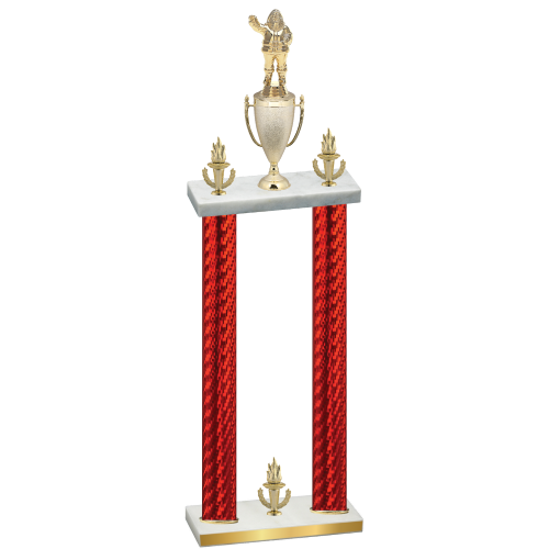 Double Red Carbon Fiber Victory Holiday Trophy