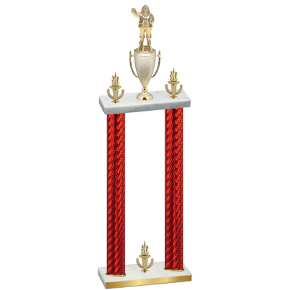 Double Red Carbon Fiber Victory Holiday Trophy