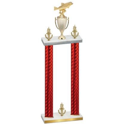 Double Red Carbon Fiber Victory Fishing Trophy