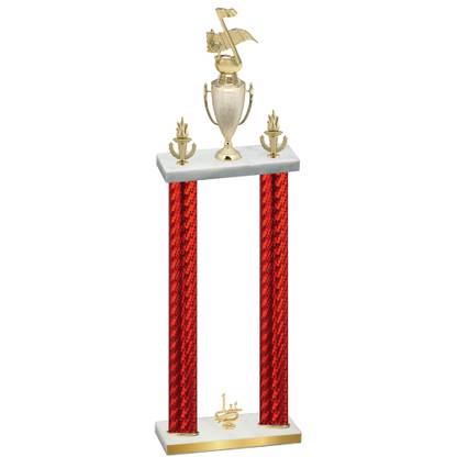 Double Red Carbon Fiber First Place Music Trophy