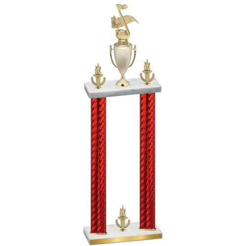 Double Red Carbon Fiber Victory Music Trophy
