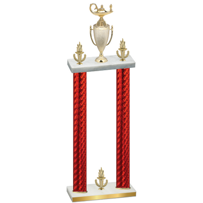Double Red Carbon Fiber Victory Academics Trophy