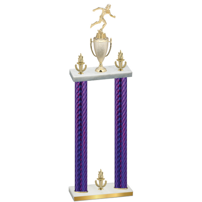 Double Purple Carbon Fiber Victory Running Trophy