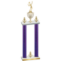 Double Purple Carbon Fiber Victory Tennis Trophy