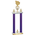 Double Purple Carbon Fiber Victory Tennis Trophy