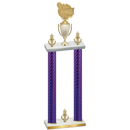 Double Purple Carbon Fiber Victory Tennis Trophy