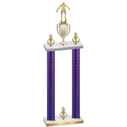 Double Purple Carbon Fiber Victory Wrestling Trophy