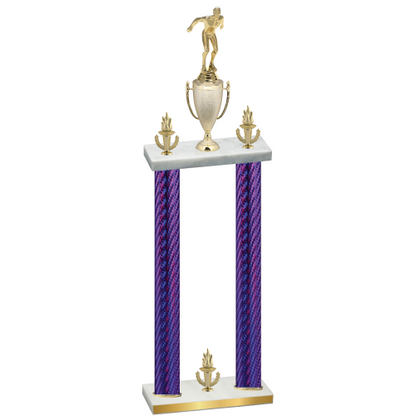 Double Purple Carbon Fiber Victory Swimming Trophy