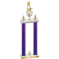 Double Purple Carbon Fiber Year Hockey Trophy