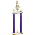 Double Purple Carbon Fiber Year Hockey Trophy