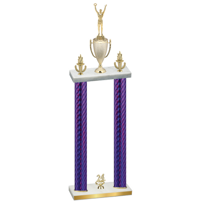Double Purple Carbon Fiber Year Victory Trophy