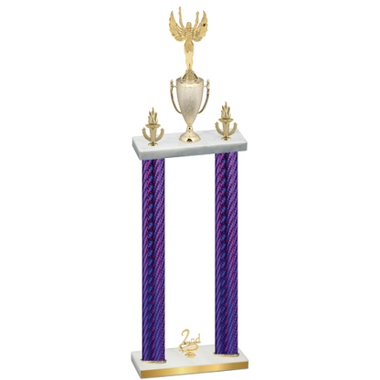 Double Purple Carbon Fiber Second Place Victory Trophy