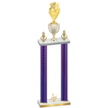 Double Purple Carbon Fiber Third Place Pickleball Trophy