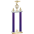 Double Purple Carbon Fiber Fourth Place Cars Trophy