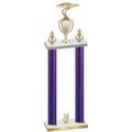 Double Purple Carbon Fiber Year Cars Trophy