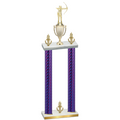 Double Purple Carbon Fiber Victory Archery Trophy
