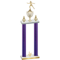 Double Purple Carbon Fiber Third Place Skater Trophy