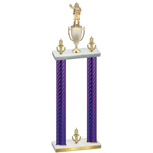 Double Purple Carbon Fiber Victory Holiday Trophy