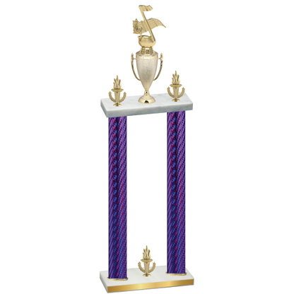 Double Purple Carbon Fiber Victory Music Trophy