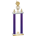 Double Purple Carbon Fiber First Place Baseball Trophy
