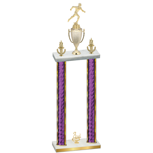 Double Purple Glacier Third Place Running Trophy