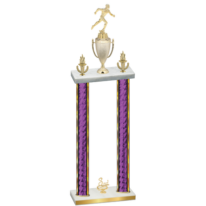 Double Purple Glacier Third Place Running Trophy