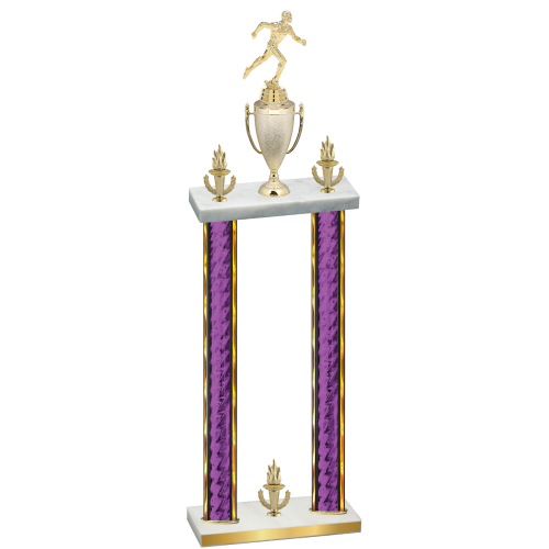 Double Purple Glacier Victory Running Trophy