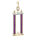 Double Purple Glacier Third Place Tennis Trophy