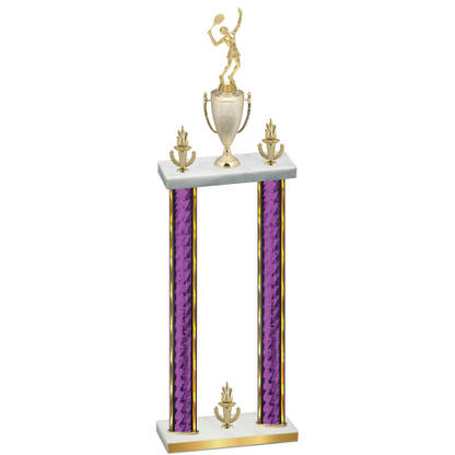 Double Purple Glacier Victory Tennis Trophy
