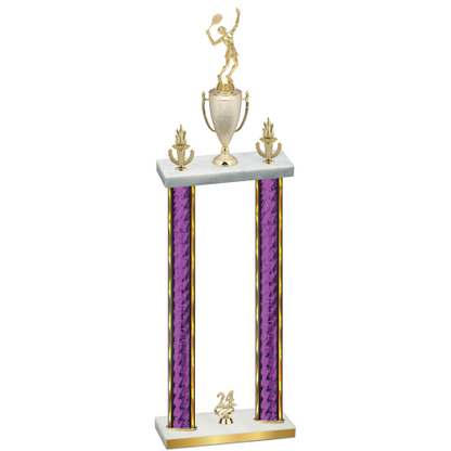 Double Purple Glacier Year Tennis Trophy