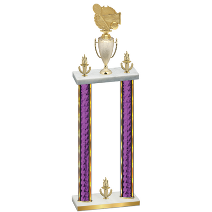 Double Purple Glacier Victory Tennis Trophy