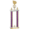 Double Purple Glacier Year Tennis Trophy
