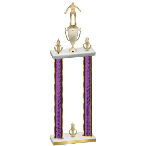 Double Purple Glacier Victory Wrestling Trophy