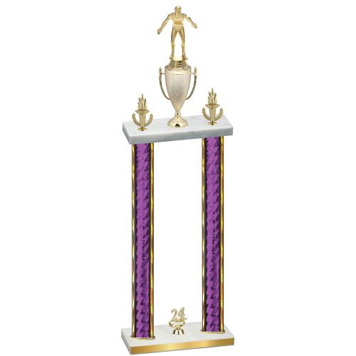 Double Purple Glacier Year Wrestling Trophy